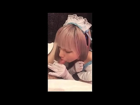 ❤️ Idol Seapánach [mayuka], culaith maid na Fraince, cuid 1, blowjob agus jerk off le lotion ❤️  Just a porn  linn ❌❤