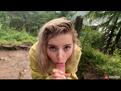❤️ Fáinleogann cailín cum tar éis blowjob poiblí - Eva Elfi ❤️  Just a porn  linn ❌❤
