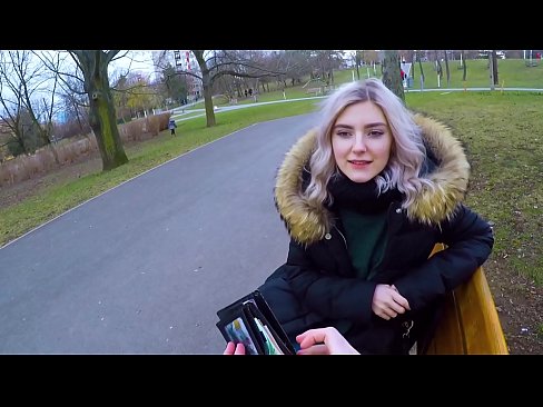 ❤️ Shlogtar cum te strainséir ar airgead - blowjob sa pháirc le Eva Elfie ❤️  Just a porn  linn ❌❤